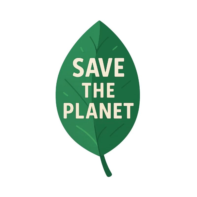 Eco-Leaf Save the Planet Design