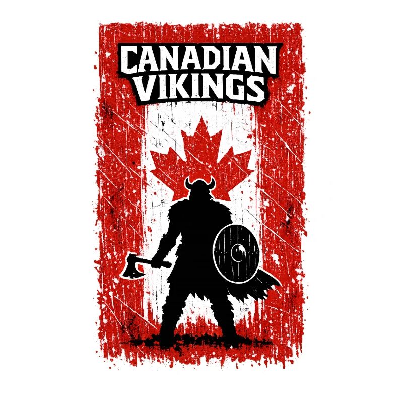 Vikings canadiens – Drapeau du Guerrier viking du Canada