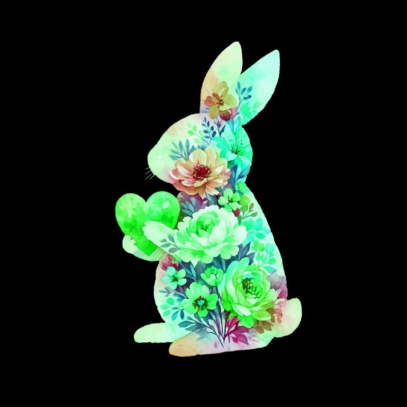 Cœur de lapin mignon