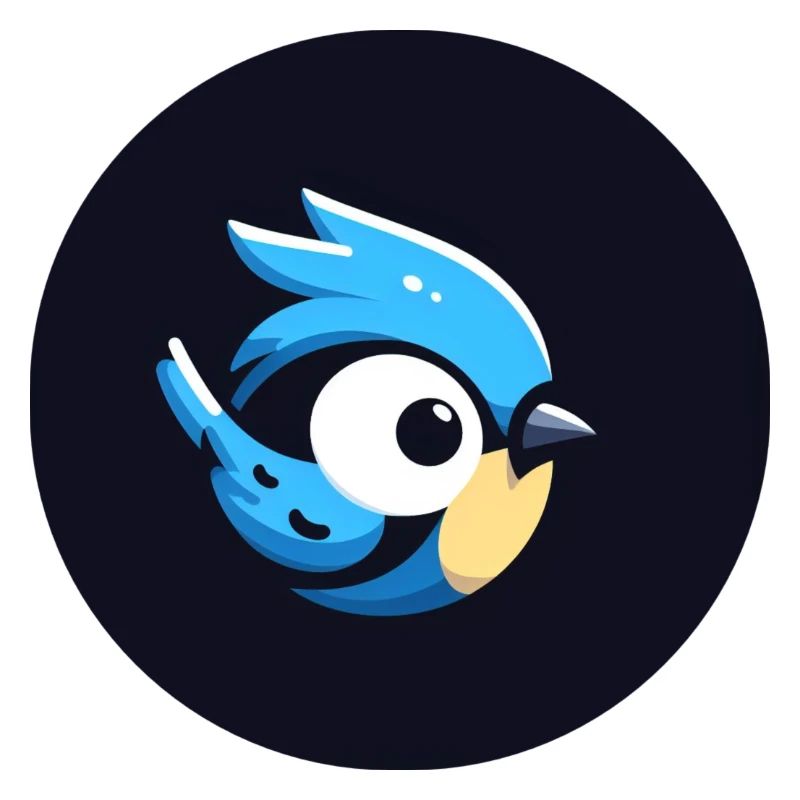 Cute Cartoon Blue