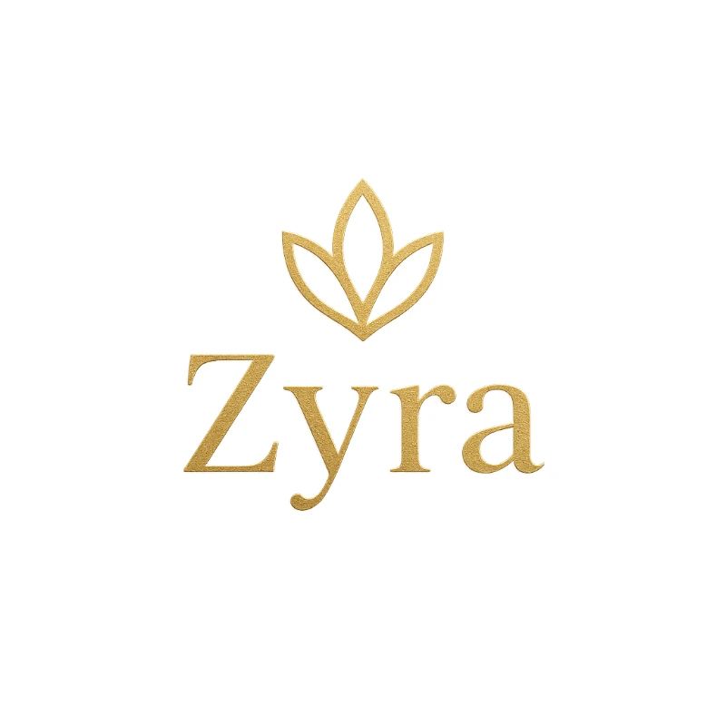 Zyra Gold Leaf Logo