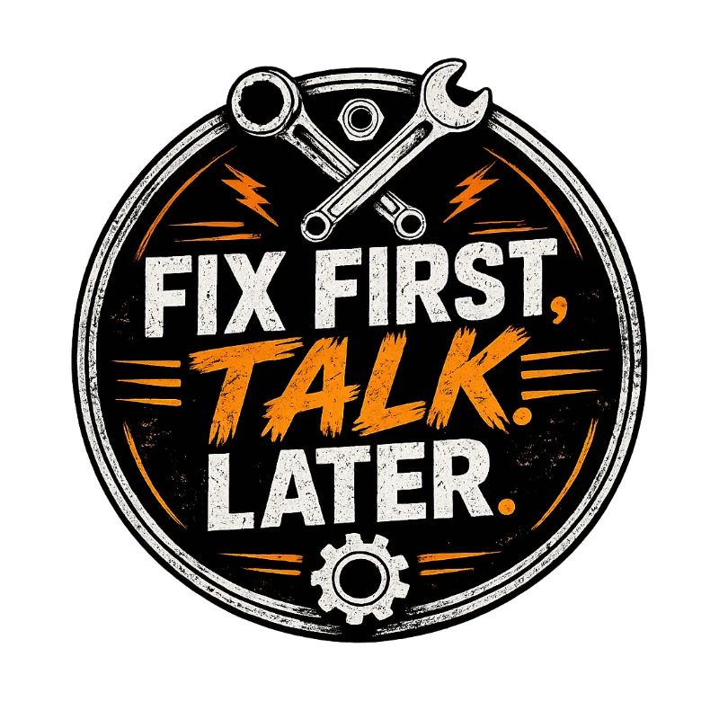 Fix First, Talk Later – Mechanic Tee
