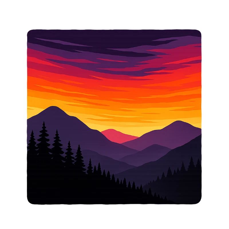 Sunset Over Wild Mountains