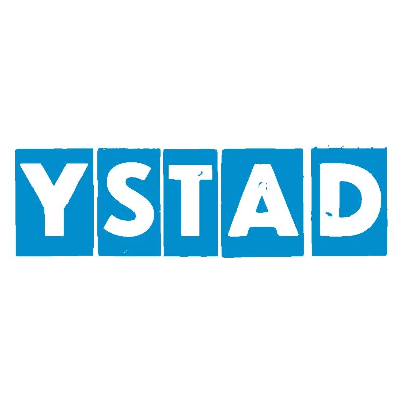 Ystad – Conception de texte bleu