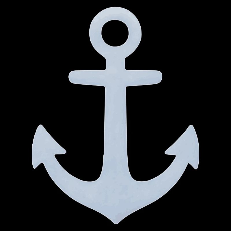 Minimalist nautical pastel anchor