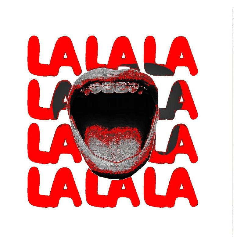 LALA Scream Typography