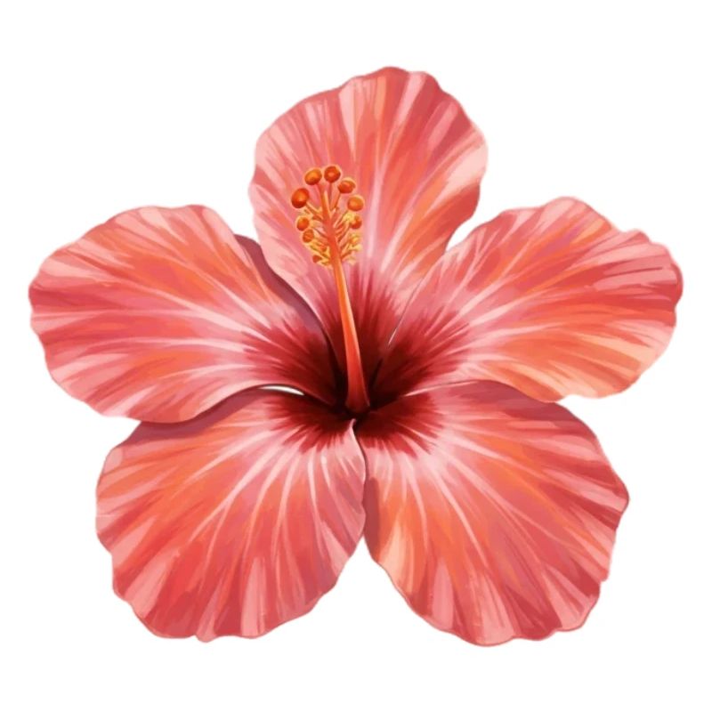 Pink Hibiscus Bloom Splash