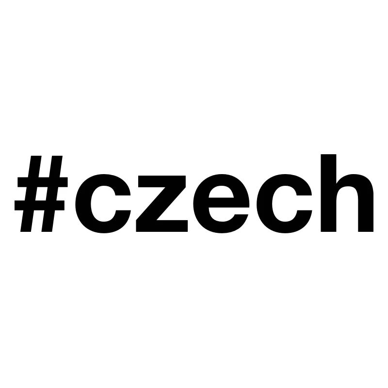 TCHÈQUE Hashtag République tchèque tchèque