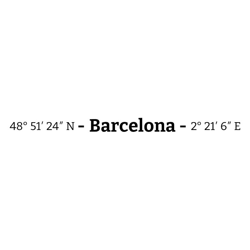 Coordinates Barcelona