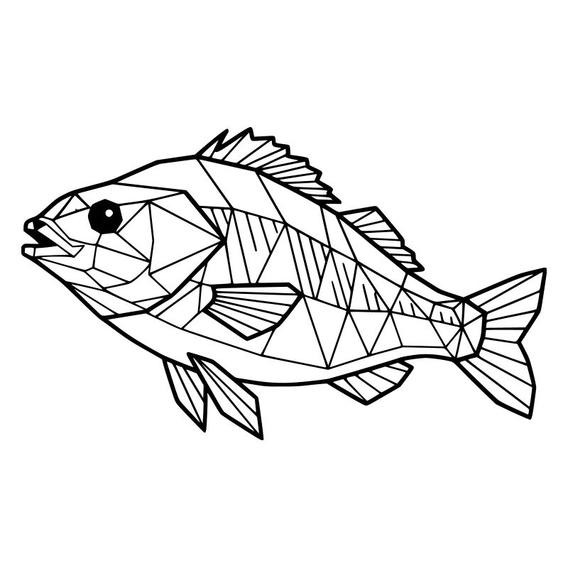 Geometric Perch Low Poly