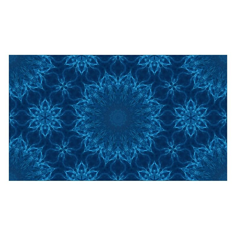 Blue Ocean Mandala Pattern – Abstract Water Kaleid