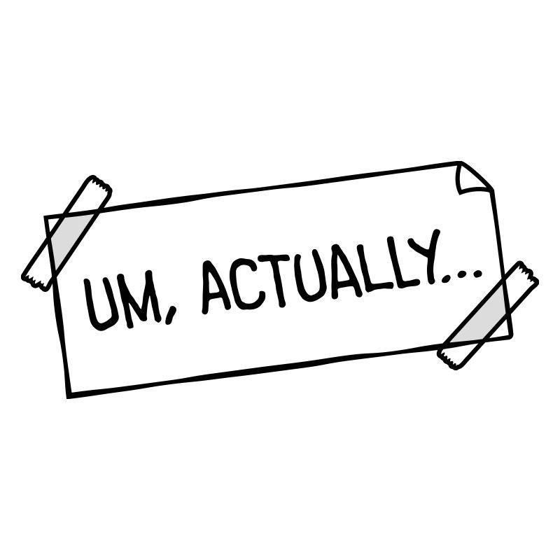 To Actually Stick Notes Nerd Smartass Logo