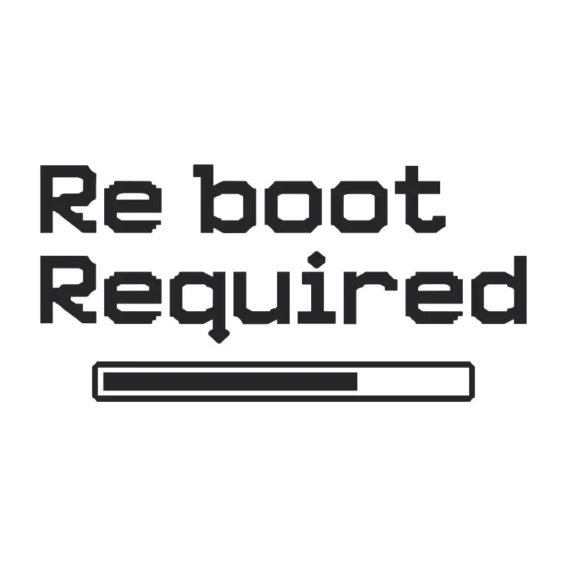 Redémarrage requis - Style de jeu rétro