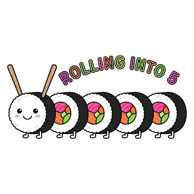 Rolling Into 5 Sushi Geburtstag