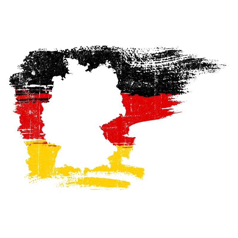 Germany Map in Flag Brush