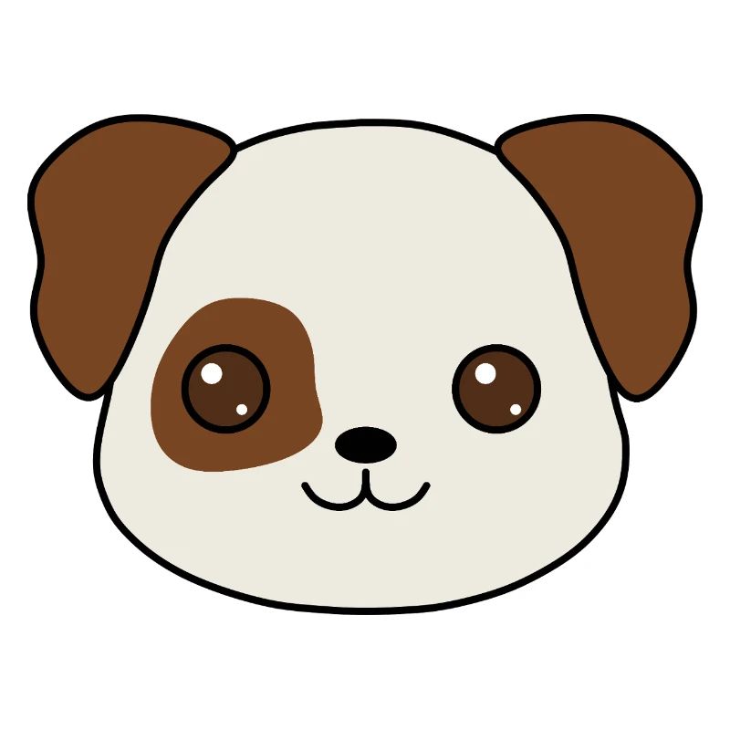 conception de dessin animé de chiot charmant