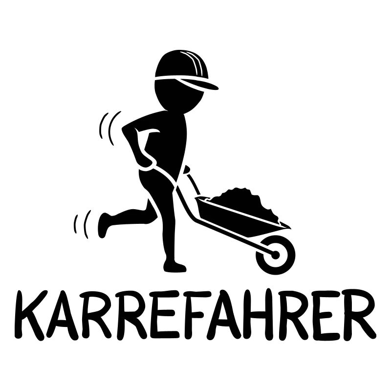 Bauarbeiter mit Schubkarre – KARREFAHRER