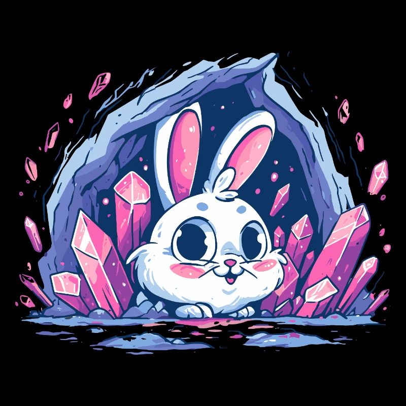 Le Lapin de Cristal dans la Grotte Pailletée
