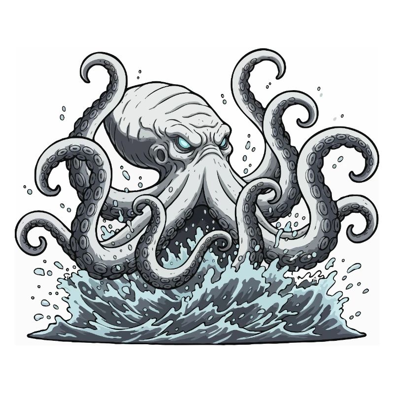 Kraken squid octopus
