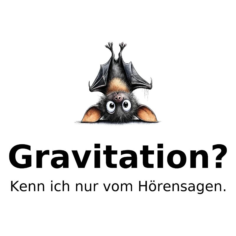 Bat Saying – Gravity? Funny motif