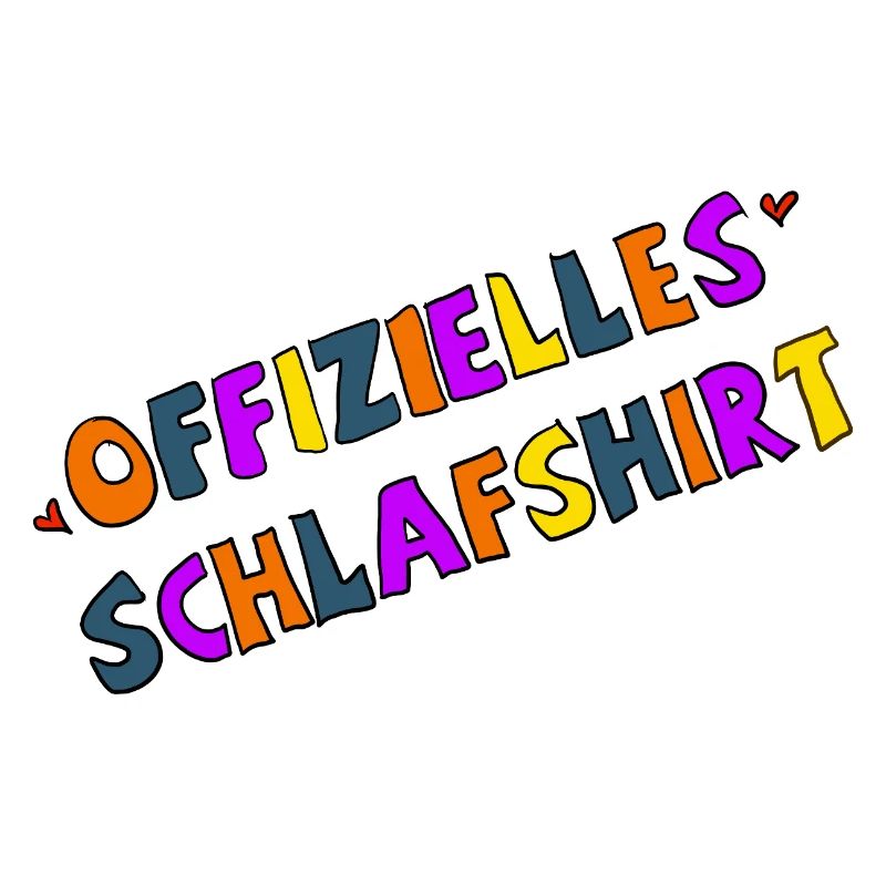 Offizielles Schlafshirt Farbexplosion