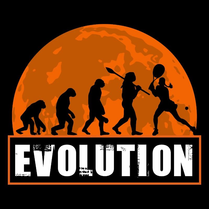 Évolution de la silhouette vintage du joueur de tennis