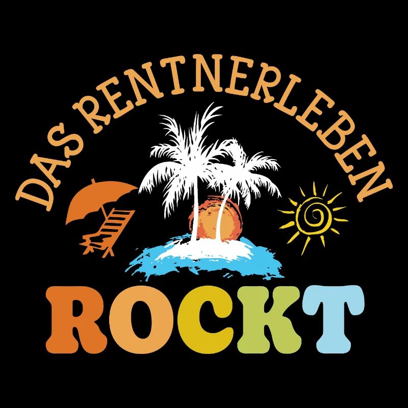 Das Rentnerleben rockt Geschenk Rente Pension 