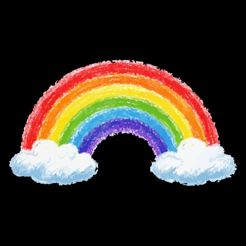 Rainbow over clouds