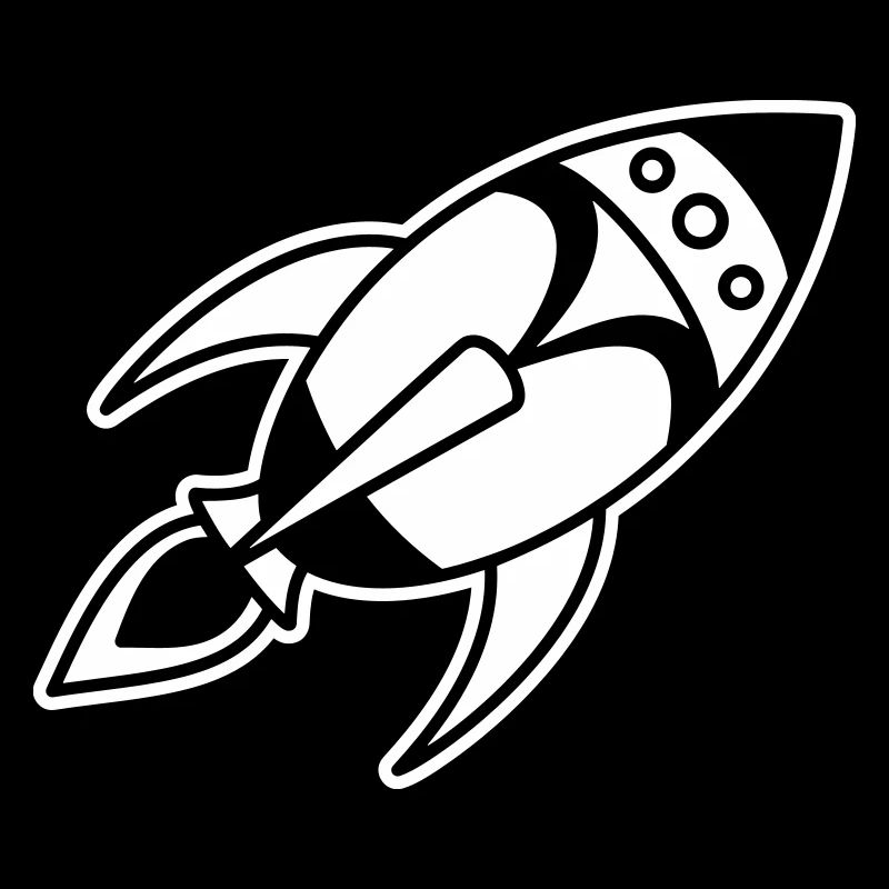 Fusée spatiale rétro – Conception de vaisseau spatial