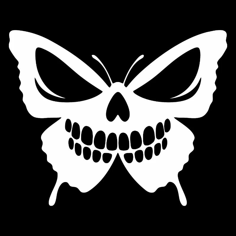 Conception complexe de crâne de papillon