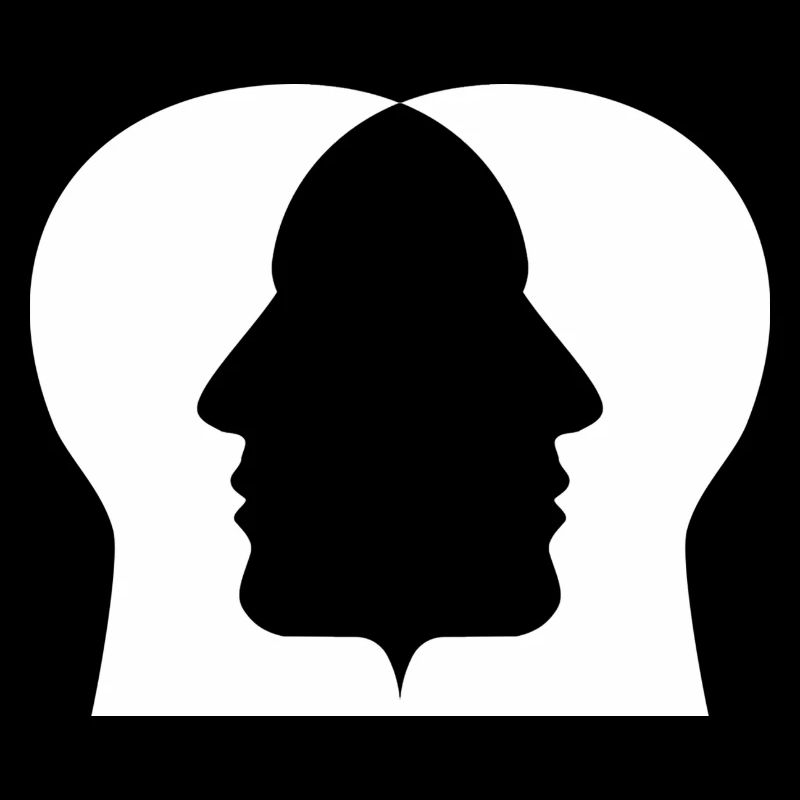 Silhouette double profil