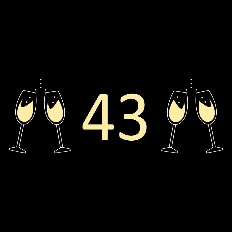43e anniversaire 43 ans 43 ans numéro 43