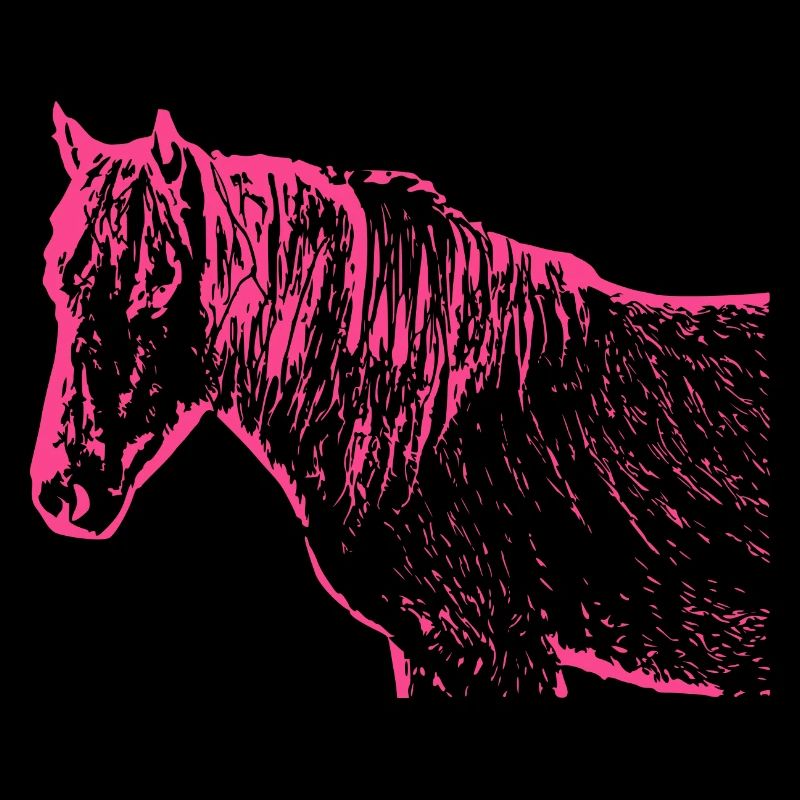 Pferd rosa pink