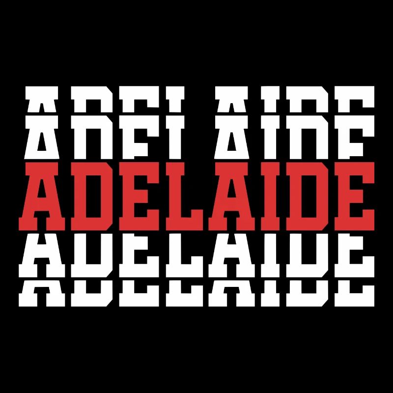 Adelaide stacked text t-shirt gift