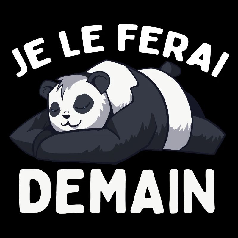 I'll Do It Tomorrow Lazy Panda Humor
