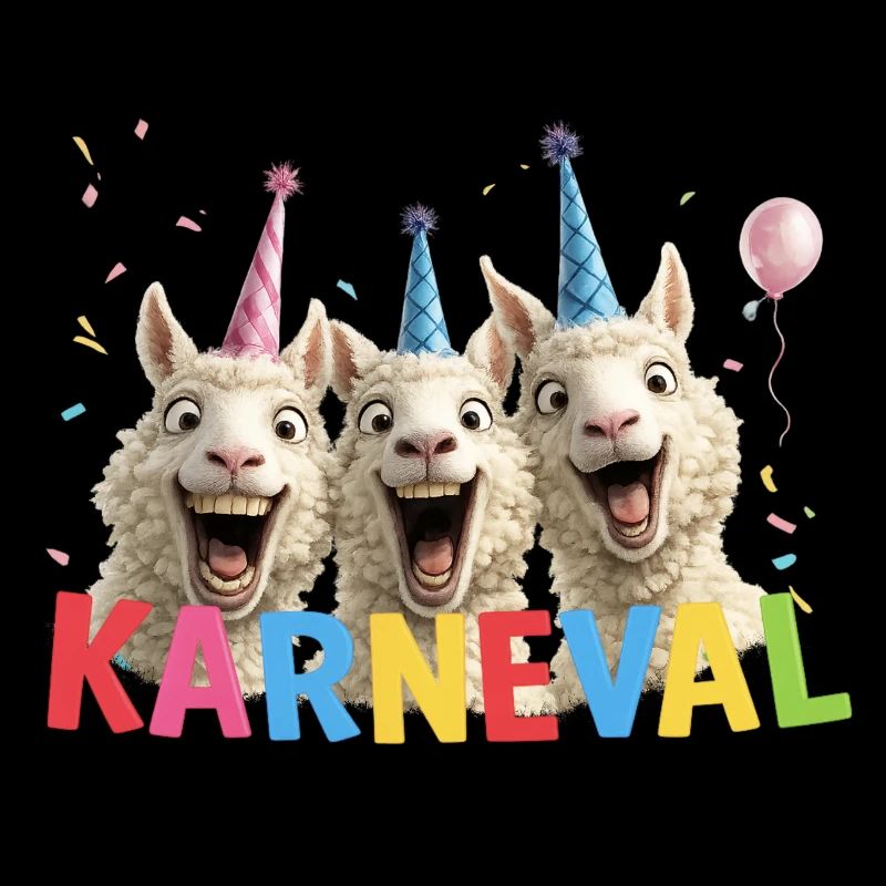 Trio de moutons du carnaval