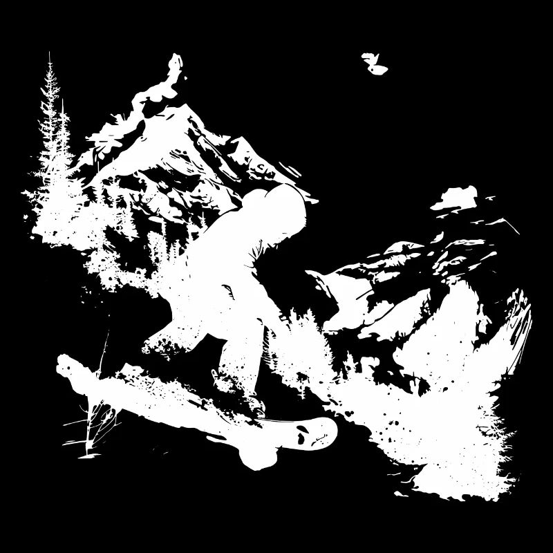 Graphismes de snowboard
