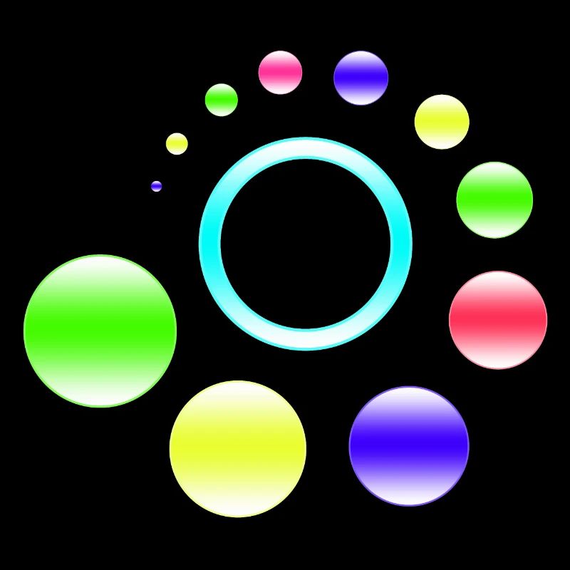 Neon Orbit Ringburst