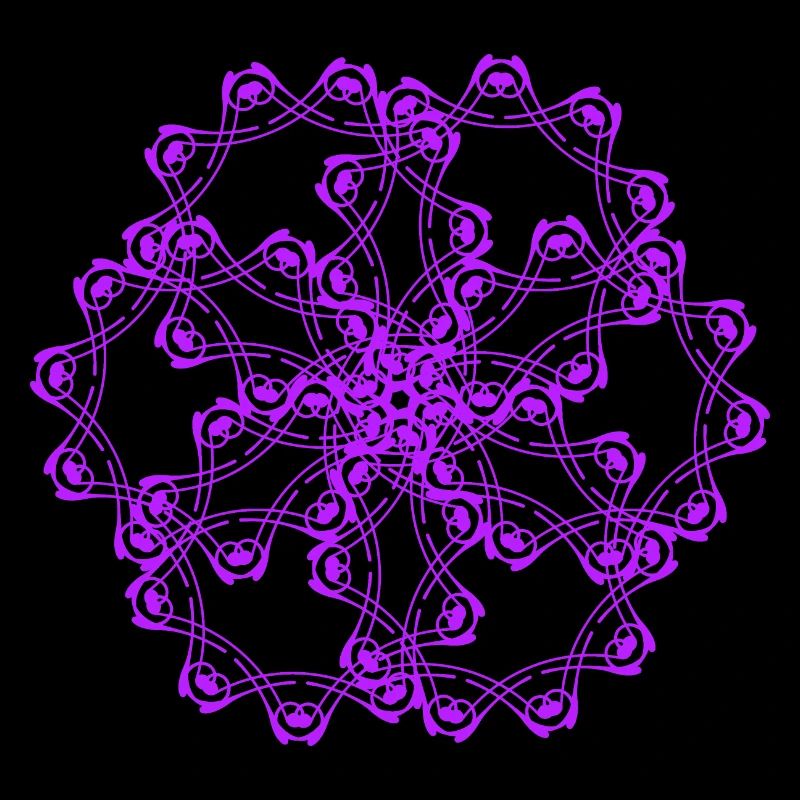 Random patterns circled