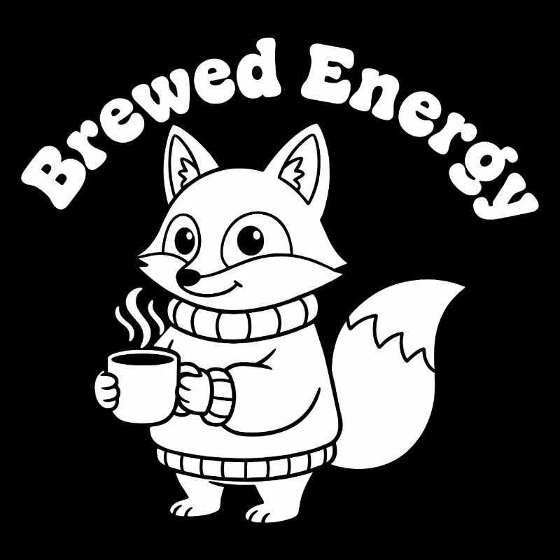 Modèle de pull Coffee Fox