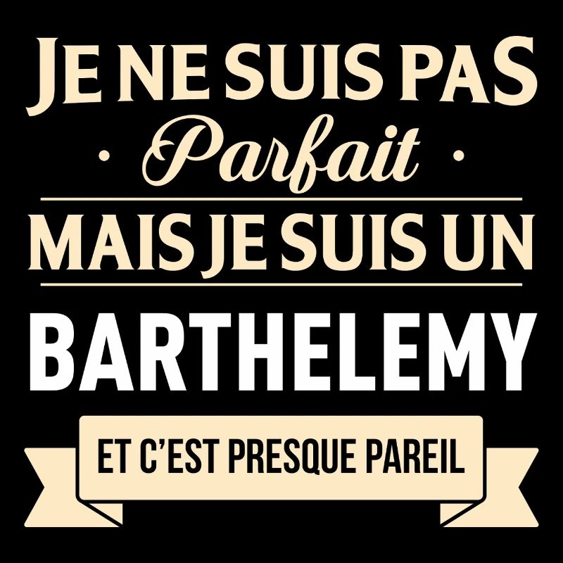 Je Ne Suis Pas Parfait Mais Je Suis Un Barthele...