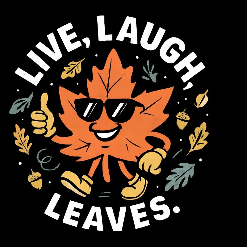 Leben Lachen Blätter Glücklich Herbst Ernte Herbst