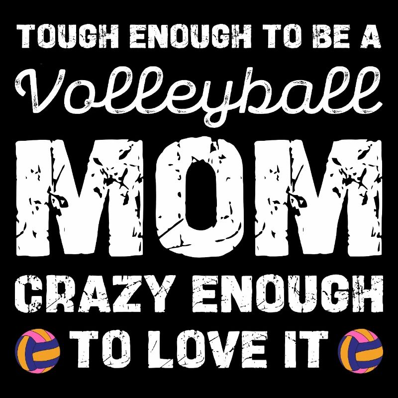 Maman de volley-ball courageuse et adore ça