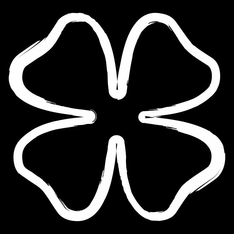Kleeblatt Glücksbringer Glück Symbol vierblättrig
