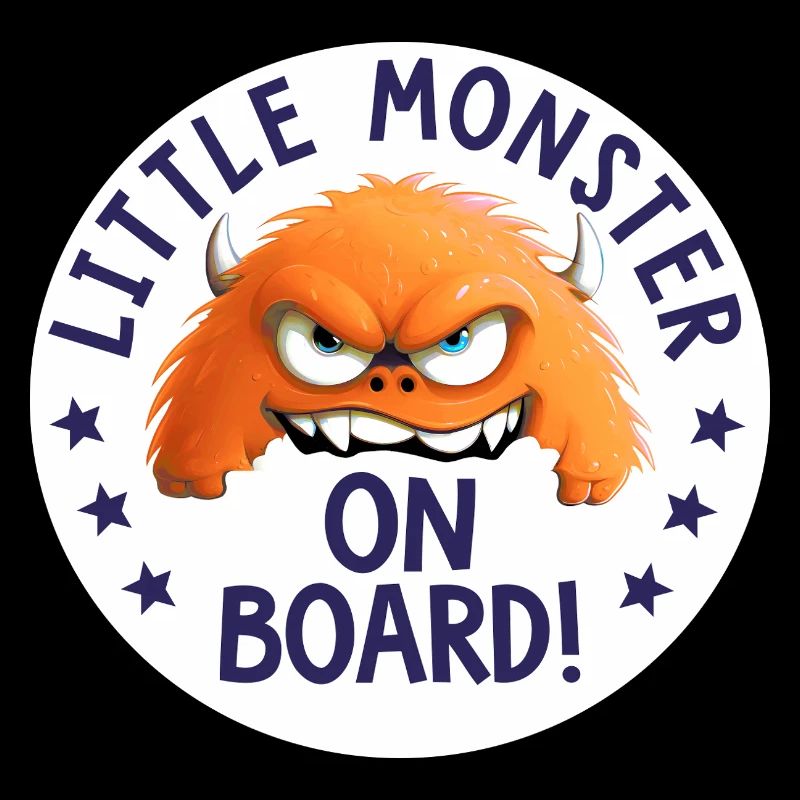 Petit monstre a board naissance grossesse