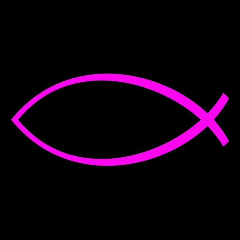 Ichtus poisson rose uni