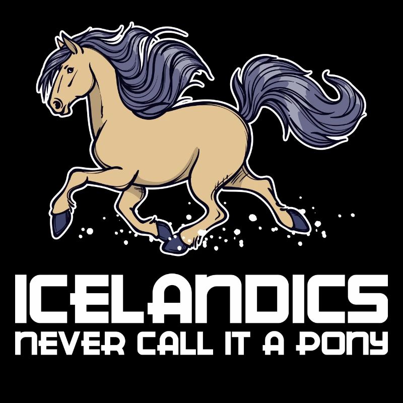 Lustig Pony Statement Islandpferde Pferde