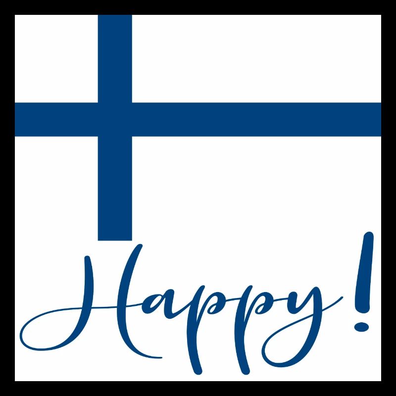 DRAPEAU FINLANDAIS - SIGNE HEUREUX