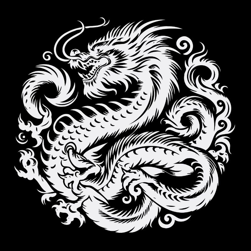 Chinesisches Drachen-Tattoo
