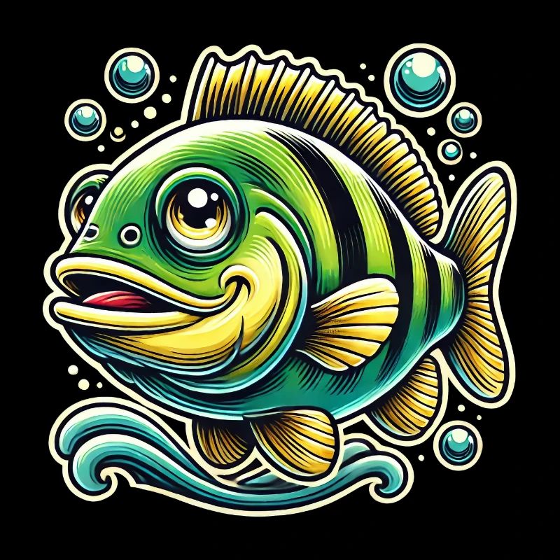 Barsch Flussbarsch Design
